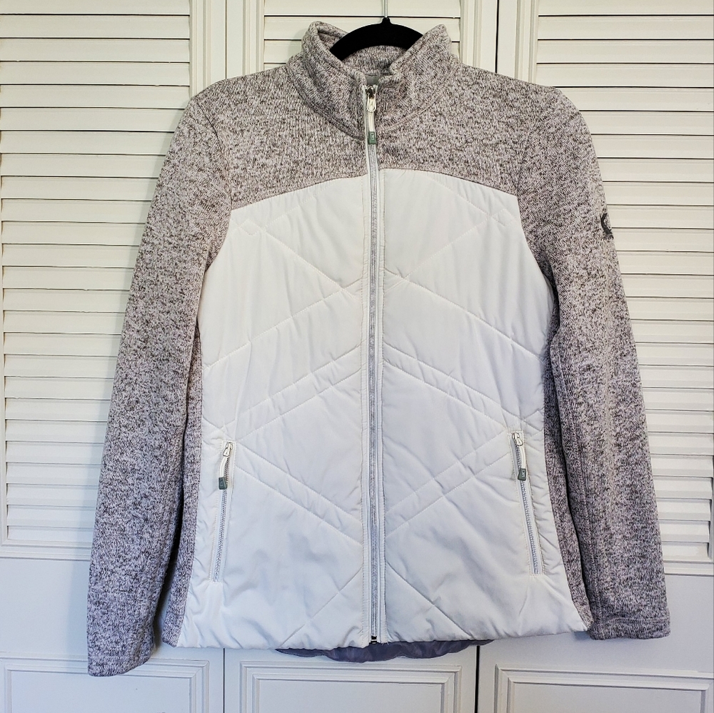 Lightweight mixed media jacket